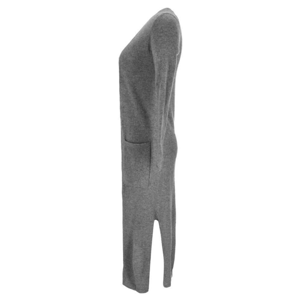 Theory Open Front Cardigan in Grey Cashmere - Picture 2 of 6